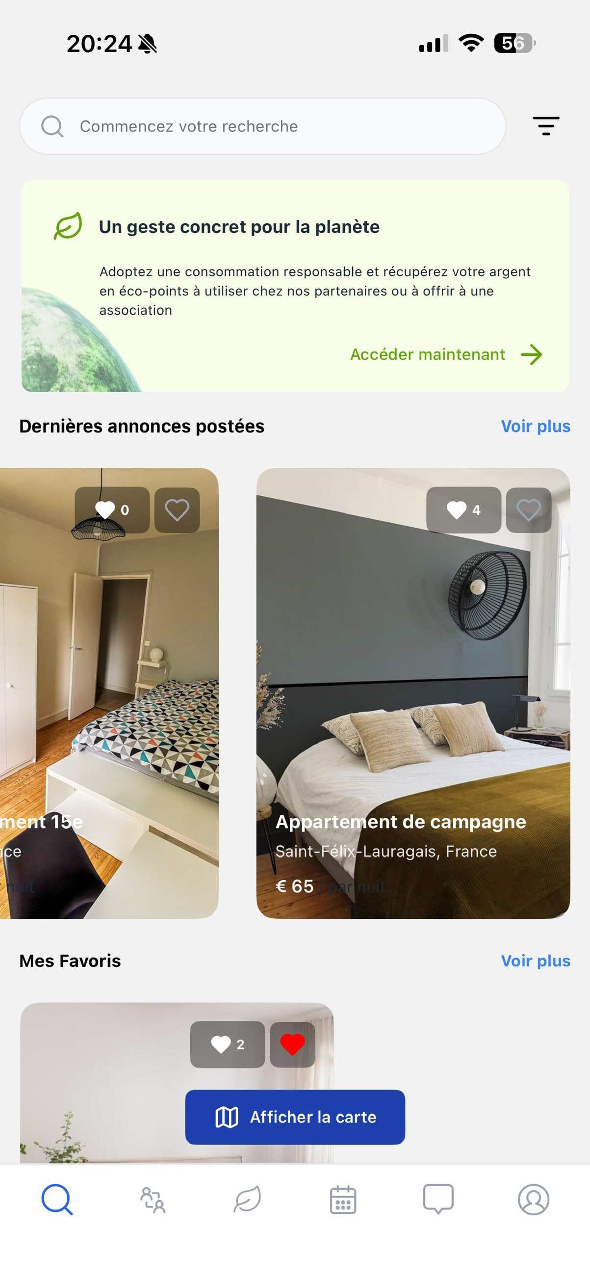 Application mobile CohaLinkk - Interface de colocation avec matching intelligent